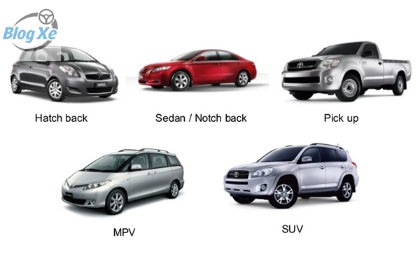 Phân biệt các loại ô tô phổ biến hiện nay